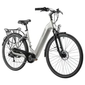 Leader Fox Električno Kolo Leader Fox INDUKTORA 28 - Srebrno, Zadnji Motor, Mesto Udobje