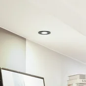 Arcchio LED svetilka Eliar okrogla črna CCT vrtljiva - Dnevna soba/jedilnica - Sodobni - Aluminij