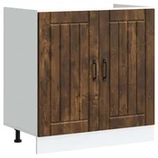 VIDAXL omarica za umivalnik Lucca hrastova, 80x46x81,5cm