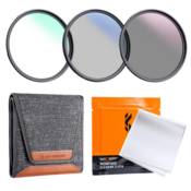 K&F 55mm 3pcs Professional Lens Filter Kit (MCUV/CPL/ND4) + Filter Pouch+3pcs*Cleaning Cloth