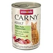 Animonda Carny Adult – piščanec, puran in zajec 400 g