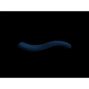 shumee Kovinska mačja polica Wave 75 cm asimetrična leva temno modra