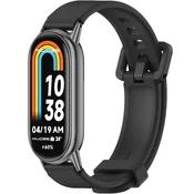 GS Silikonski pašček za Xiaomi Smart Band 10/9/8, črne barve