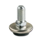 Višinsko nastavljiv vijak z M10 navojem, o 30 mm, um. masa, črna/jeklo