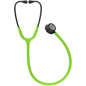 3M Littmann Classic III Stetoskop, Lime Green, Smoke Chestpiece, Blue Stem