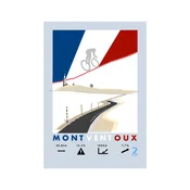 Plakat koles Mount Ventoux ZAKAJ TAM? 30 cm x 40 cm