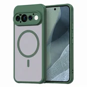 Hibridni ovitek HaloFrost II MagSafe za Google Pixel 11 Pro - green