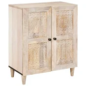 Ormaric / Komoda Bijelo 60 x 33 x 75 cm masivno drvo manga