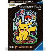 Ravensburger Pikachu lesena obrisna sestavljanka 300 kosov