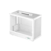 DeepCool kucište racunala - CH160 PLUS WH (crna, mATX, 2xUSB3.0, Type-C, bijela)