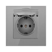 SmartHome Uticnica sa poklopcem, Vodootporna, 16A, Siva