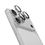 Benks kaljeno staklo DR Sapphire zaštita za kameru za iPhone 17 Pro/17 Pro Max (3 komada leća) srebrna