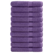 shumee Premium brisače 10kos vijolična 100x200cm 600 g/m2 100 % bombaž