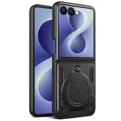 Ovitek Techsuit CamGuard pro za Samsung Galaxy Z Flip8 - črn