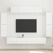 TV ormar 8 pcs Visoki sjaj bijela