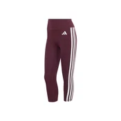 ADIDAS PERFORMANCE Športne hlače Optime Essentials burgund/bela