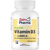 Veganski vitamin D3, 2000 IU, 120 kapsula