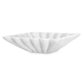 Casa Padrino luxury decorative marble bowl white 30.5 x 30.5 x H. 8 cm - Square fruit bowl - Dining table decoration - Decorative accessories - Luxury accessories - Luxury quality