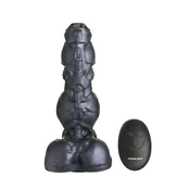 XR Brands Cyborg Silicone Motion Intimate Device Silver 22-24cm USB Remote AH484