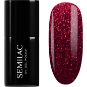 Semilac UV Hybrid Winter Wonderland gel lak za nohte odtenek 955 Holly Berry Red 7 ml