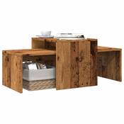Stolic za kavu boja starog drva 100x48x40 cm konstruirano drvo
