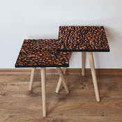 HANAH HOME Set 2 stočića 2Shp226 Brown