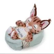 Nici: Plišasta figura spečega risa v košari - 12 cm