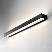 MCJ Mera LED stenska svetilka, širina 80 cm, črna, 3000K - Hodnik - Sodobni - črna, matirana bela - Kovina