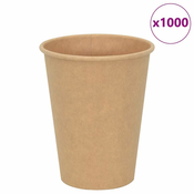 Vidaxl vidaXL Papirnati kozarci, 1000 kosov, 355 ml, 300 ml, rjavi