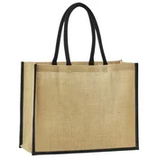 VREČKE ZA NAKUPOVANJE JUTA 42X33X19 CM BEECHFIELD W470 NATUR/ČRNA