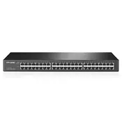 TP-Link 48-Port Gigabit Switch, Supports MAC address self-learning and auto MDI/MDIX, Standard 19-inch rack-mountable steel case | TL-SG1048