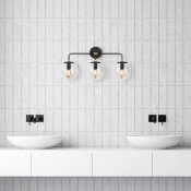 Opviq Zidna lampa E14, Crno-Bronzana
