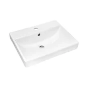 COMAD UN-RITA-GW-60 - Nadgradni umivaonik RITA 60x40 cm keramika/sjajna bijela