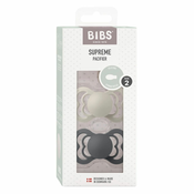 bibs® simetrična duda supreme silicone sand & iron