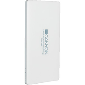 CANYON Power bank 5000mAh (Color: White), bulit in Lithium Polymer Battery ( CNS-TPBP5W )