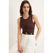 Trendyol Milla Ženska bluza, Braon