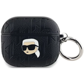 Pokrov Karl Lagerfeld AirPods 3 črna barva, KLA3PGKIPK