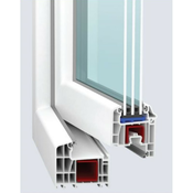 Okno Solid Elements (1000x1000 mm, PVC, belo, levo, trojna zasteklitev, brez kljuke)