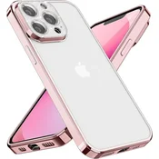 shumee OVITEK ZA APPLE IPHONE 13 PRO POLPROZOREN ROZA OKVIR FLASH KAMERA