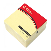 Optima - Samoljepljivi listići u bloku Optima, 75 x 75, 450 listova, pastelno žuta