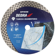DEDRA-EXIM Diamantna rezalna plošča s segmentom v obliki lusk, rezalna plošča DEDRA H1036, mokro rezanje, suho rezanje, premer 230 mm