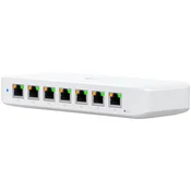 Ubiquiti USW-Ultra Layer 2, 8-port GbE PoE switch with versatile mounting options: 7x GbE PoE+ output ports, 1 xGbE PoE++ input port - USW-ULTRA