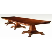 Casa Padrino Luxury Baroque Dining Table Brown 900 cm - Baroque Furniture - Made in Italy