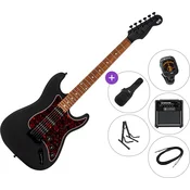 PSD Guitars STC-100M-HSS SET Matte Black Električna kitara