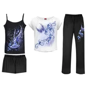 Ženski komplet pižame SPIRAL - BLUEBELL FAIRY - črn - L053G601
