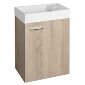 ZOJA omarica z umivalnikom 40x22 cm, platinast hrast - Rjava - 39,5x58x22 cm - Aqualine - ZOJA - 24 - MDF/laminat - 395 - 580 - 220 - 14