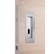 KIT za drsna vrata TWIN KIT QUATRO (CH-SAT - mat krom), WC ključ, Twin CH-SAT (krom mat)
