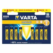 ALKALNI baterijski vložek VARTA LONGLIFE AAA / LR03 BL/8
