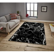 Conceptum Hypnose Tepih Asr Crpt-91, Pravougaoni, 80 x 140 cm, Crni