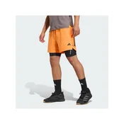 adidas Sportske kratke hlace D4T PrimeLift 3 Stripes KA1197 Narancasta Regular Fit